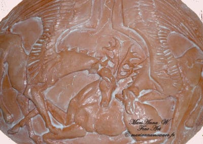 Bas-relief, Scythia, terracotta by © MariAnna MO Warr