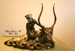 Abduction of Europa, bronze, brown patina by © MariAnna MO Warr